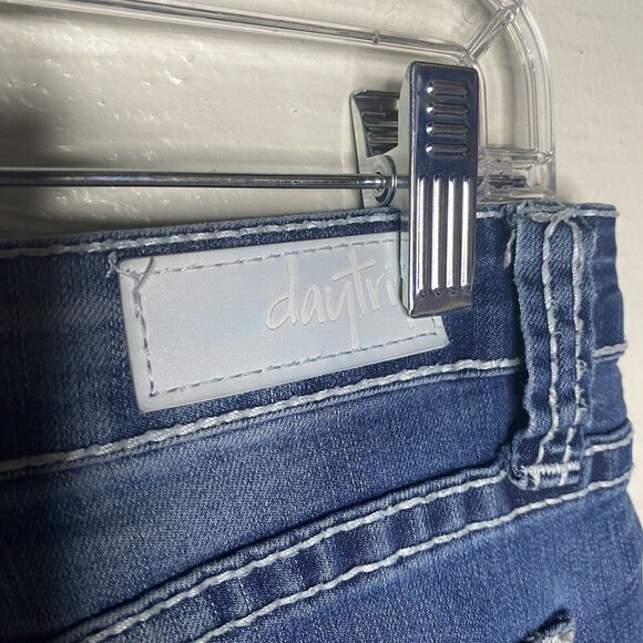 Daytrip Virgo Straight Stretch Jeans Size 28R Women Bling Equestrian Mid Rise - Picture 6 of 15